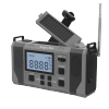 Radio solarne, przenośne radio awaryjne SOS, powerbank 10000mAh, latarka, dynamo, Kruger&Matz
